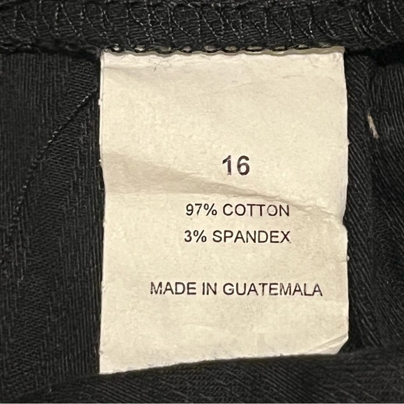 LA Blues Shorts Womens Size 16 Black Striped Stretch Cuffed High Waisted Retro - Picture 4 of 10